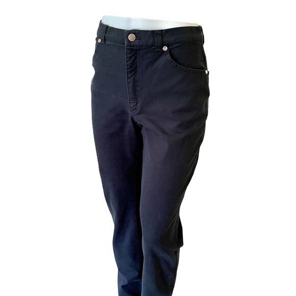 Escada 90s Highwaist Black Cotton Mom Jeans M - Picture 5 of 11